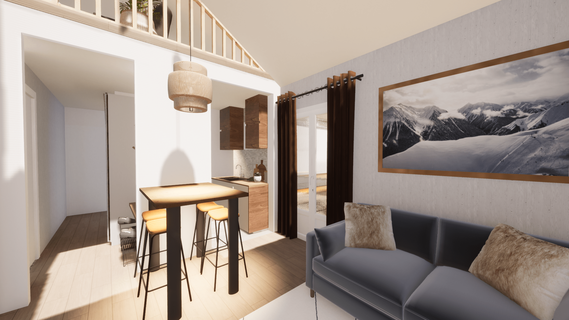 appartement cauterets montagne home staging